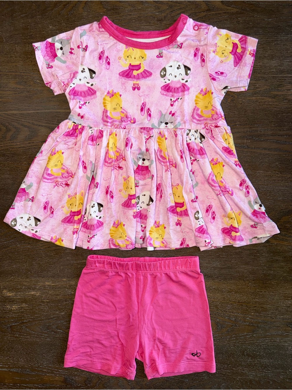 Birdie Bean Cassie Peplum Top and Shorts Set 2T